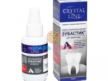 Apicenna (Апиценна) - Зубастик Спрей CRYSTAL LINE стоматологический для животных, 30 мл