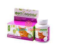 Веда - Фитомины для кошек урологические, упаковка 100 таблеток