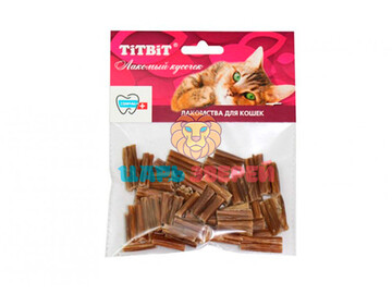 TiTBit (ТитБит) - Лакомство для кошки Кишки говяжьи мини мягкая упаковка
