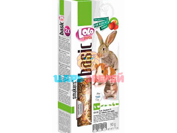 LoLo Pets (Ло-Ло Петс) - Палочки для грызунов и кролика с  фруктами упаковка 2 шт