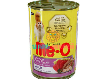 ME-O (МЕ-О) - Корм для взрослых кошек, со вкусом морепродуктов, банка 400 г