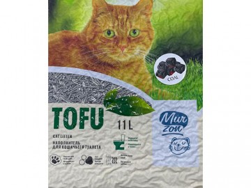 Murzon (Мурзон) - Тофу комкующийся наполнитель с углем, 11 л (4,6 кг)
