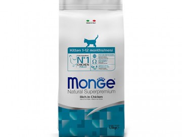 Monge (Монже) - Daily Line Kitten, Сухой корм для котят с курицей, 1,5 кг