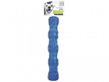 M-Pets (М-петс) - Squeaky Stick, Игрушка для собак Палка с пищалкой 27,3 х 5 см, синяя