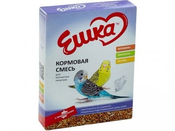 Ешка - Кормовая смесь для волнистых попугаев с минералами, 500 г