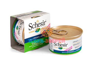 SCHESIR (Шезир) - влажный корм для котят с цыпленком и алоэ, баночка 85 г
