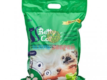 Betty Cat (Бэтти кэт) - Комкующийся наполнитель с ароматом яблока, 10 л (8 кг)