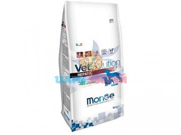 Monge (Монже) - Vetsolution Dog Hepatic GRAIN FREE, Беззерновой корм при заболеваниях печени у собак, 12 кг