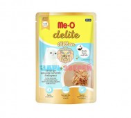 ME-O (МЕ-О) - Delite, Корм для котят с кусочками тунца со вкусом козьего молока и Кацуобуси, пауч 70 г