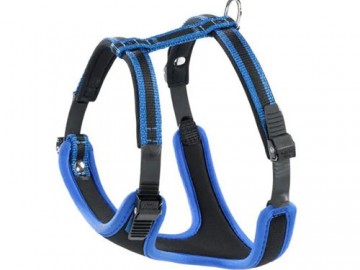 Ferplast (Фирпласт) - Шлейка Ergocomfort P M, ОШ 37 - 47 см, ОГ 55 - 65 см, ширина 2,4 см, синий