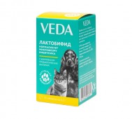 VEDA (ВЕДА) - Лактобифид, Пробиотическое средство для кошек и собак, 20 таблеток