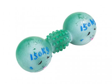 Зооник - Игрушка винил для собак Гантель 150 кг, 15 см