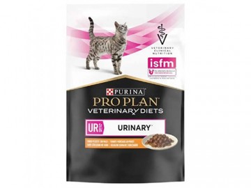 Pro Plan (Про План) - Vet Feline  Urinary, ​Диетический корм для взрослых кошек при заболеваниях мочевыводящих путей со вкусом курицы, пауч 85 г