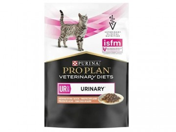 Pro Plan (Про План) - Vet Feline Urinary, ​Диетический корм при заболеваниях мочевыводящих путей у кошек со вкусом лосося, пауч 85 г