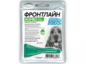 Frontline (Фронтлайн) - Комбо для собак 10-20 кг М (1,34 мл), упаковка 1 пипетка