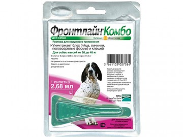 Frontline (Фронтлайн) - Комбо для собак 20-40 кг L (2,68 мл), упаковка 1 пипетка