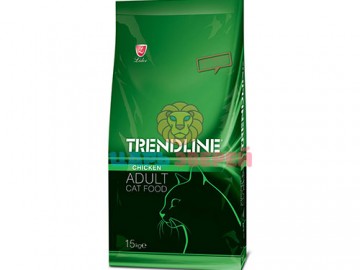 TRENDLINE (ТРЕНДЛАЙН) - Adult Cat Food Chicken, Сухой корм для взрослых кошек, с курицей, 15 кг