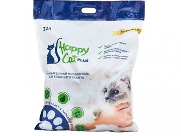 Happy Cat (Хэппи Кэт) - Силикагелевый наполнитель, 22 л (10 кг)