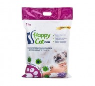 Happy Cat (Хэппи Кэт) - Силикагелевый наполнитель с ароматом лаванды, 11 л (5 кг)