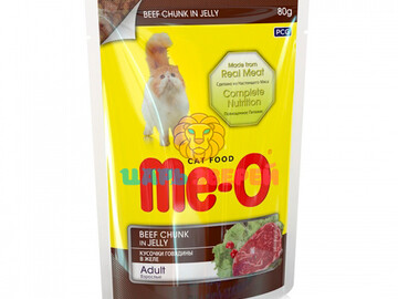 ME-O (МЕ-О) - Корм для котят со вкусом ягненка в соусе, 80 г пауч
