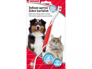 Beaphar (Беафар)  - Зубная щетка двойная для кошек и собак