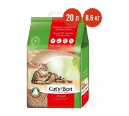 Cat's Best (Кэтс Бест) - Древесный комкующийся наполнитель oko, 20 л (8,6 кг)