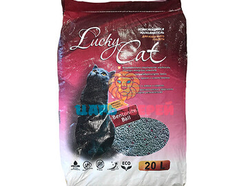 Lucky Cat (Лаки Кэт) - Комкующийся наполнитель без ароматизатора, упаковка 20 л (16 кг)