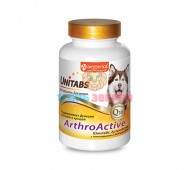 Unitabs (Юнитабс) - ArthroActive, Витамины с Q10 при болезнях суставов для собак, 100 таблеток