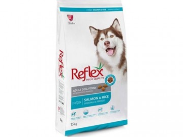 Reflex (Рефлекc) - Adult Dog Food Salmon and Rice, Сухой корм для взрослых собак, с лососем и рисом, 15 кг