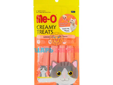 ME-O (МЕ-О) - Кремовое лакомство для кошек с мясом лосося, 15 г (штучно)