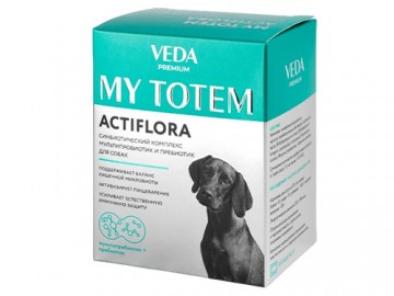 VEDA (ВЕДА) - MY TOTEM ACTIFLORA (АКТИФЛОРА), Синбиотический комплекс для собак, 1 г
