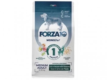 Forza10 (Форца10) - MonoDiet Adult Medium Cervo/Patate, корм для собак средних пород со вкусом оленины и картофеля, 12 кг