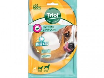Triol (Триол) - Dental, Пончик жевательный с мясом утки, 10 см