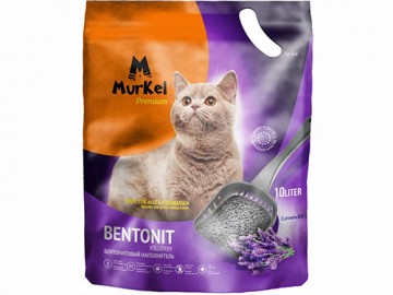 Murkel (Муркель) - Комкующийся наполнитель с ароматом лаванды, 10 л (8 кг)