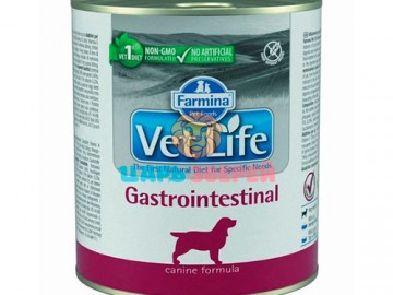 Farmina (Фармина)  - Vet Life Dog Gastrointestinal,   Диетический корм при нарушении пищеварения у взрослых собак, баночка 300 г