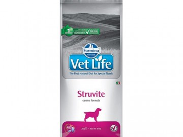 Farmina (Фармина) - Vet Life Dog Struvite, Сухой корм для взрослых собак при МКБ струвитного типа, 2 кг