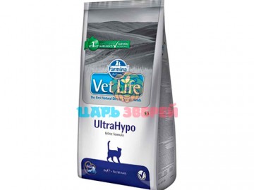 Farmina (Фармина)  - Vet Life Cat Ultra Hypo, Диетический корм при пищевой аллергии у кошек, упаковка 2 кг