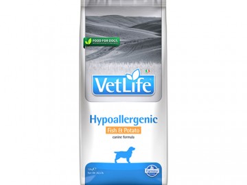 Farmina (Фармина) - Vet Life Dog Hypoallergenic Fish & Potato, Сухой корм для взрослых собак с пищевой аллергией с рыбой и картофелем, 2 кг