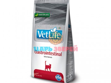 Farmina (Фармина) - Vet Life Cat Gastrointestinal, Диетический корм при нарушении работы ЖКТ у кошек, упаковка 2 кг