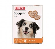 Beaphar (Беафар) - Doggy’s Liver, Витаминизированное лакомство для собак со вкусом Печени, 75 таблеток