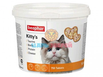 Beaphar (Беафар) - Kitty`s Mix, Витаминизированное лакомство для кошек , упаковка 750 таблеток