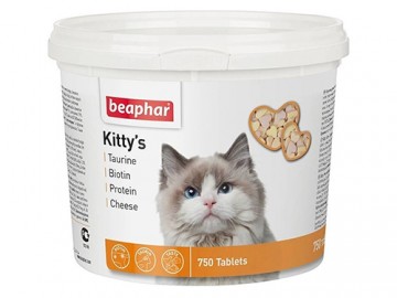 Beaphar (Беафар) - Kitty`s Mix, Витаминизированное лакомство для кошек , упаковка 750 таблеток