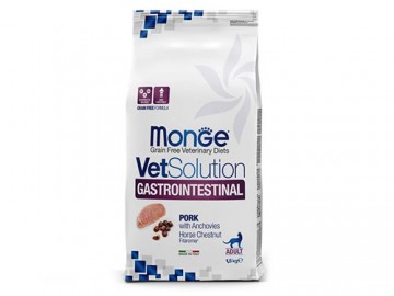 Monge (Монже) - Vetsolution Cat Gastrointestinal GRAIN FREE, Беззерновой корм при нарушении работы ЖКТ у кошек, 1,5 кг