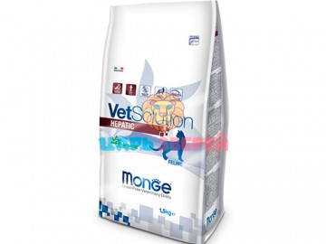 Monge (Монже) - Vetsolution Cat Hepatic GRAIN FREE, Беззерновой корм при заболеваниях печени у кошек, 1,5 кг