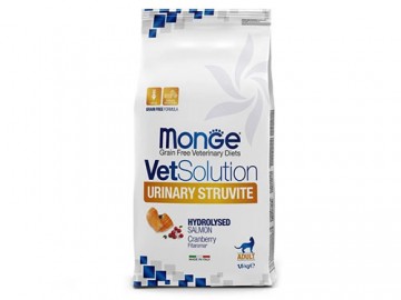 Monge (Монже) - Vetsolution Cat Urinary Struvite GRAIN FREE, Беззерновой корм при струвитных камнях у кошек, 1,5 кг