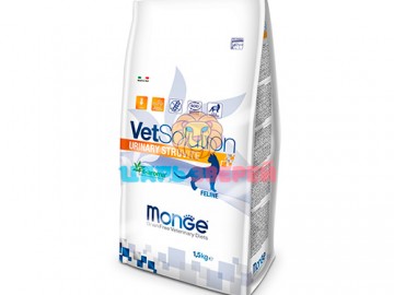 Monge (Монже) - Vetsolution Cat Urinary Struvite GRAIN FREE, Беззерновой корм при струвитных камнях у кошек, 1,5 кг