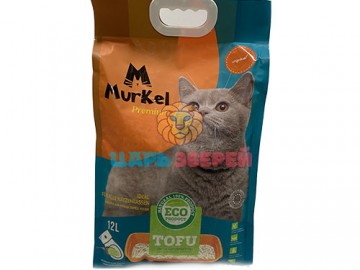 Murkel (Муркель) - Тофу комкующийся наполнитель без ароматизатора, 12 л (5,2 кг)