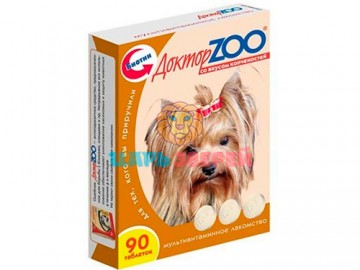 Доктор ЗОО - для собак с биотином, 90 таблеток