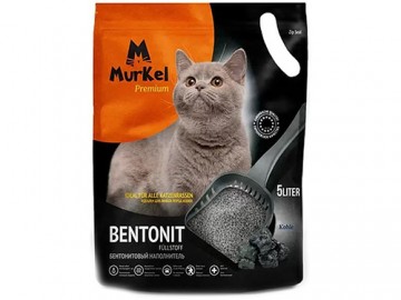 Murkel (Муркель) - ЭЛИТА Комкующийся наполнитель с активированным углем, 10 л (8 кг)