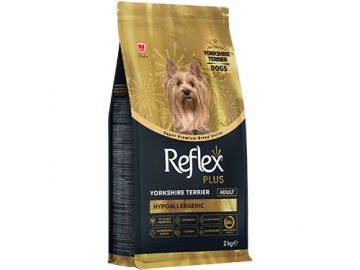 Reflex Plus (Рефлекс Плюс) - Yorkshire Hypoallergenic Adult, Сухой корм для собак породы йоркширский терьер с пищевой непереносимостью, 2 кг